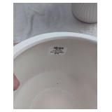 Holiday Ceramic Planters Set - Snowflake and Wave Pattern