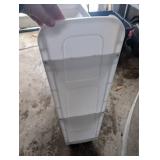White Plastic Rolling Storage Rack