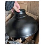 Black Metal Dome Pendant Light Fixture