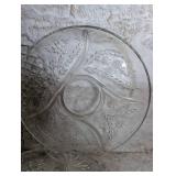 Crystal Cut Glass Serving Plates Collection - 3 ct