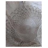 Crystal Cut Glass Serving Plates Collection - 3 ct