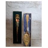 1979 Rogers First Colony Gold-Plated Collector Spoons - 2 ct