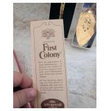 1979 Rogers First Colony Gold-Plated Collector Spoons - 2 ct