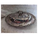 Ornate Silver Plated Serving Tray