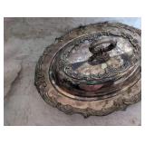 Ornate Silver Plated Serving Tray