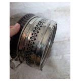 Pyrex Glass Casserole with Silver Holder