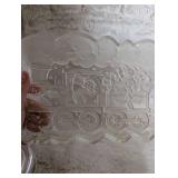 North Pole Express Glass Plate