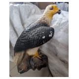 Large Hand-Painted Eagle Figurine