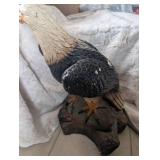 Large Hand-Painted Eagle Figurine