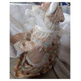 Large Handmade Pig Doll with Basket