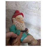 Traditional Garden Gnome with Pipe