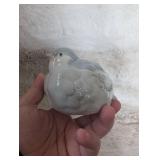 Ceramic Rose Candle Holder and Dove Figurine Set