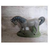 Decorative Horse Figurine with Glitter Mane