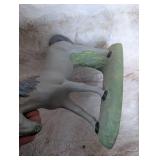 Decorative Horse Figurine with Glitter Mane