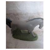 Decorative Horse Figurine with Glitter Mane