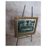 Mini Monet Japanese Bridge Print with Display Easel