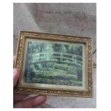 Mini Monet Japanese Bridge Print with Display Easel