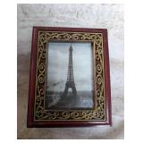 Eiffel Tower Photo in Ornate Frame Photo Box