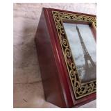 Eiffel Tower Photo in Ornate Frame Photo Box