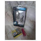 LED Flashlight Bundle - Mini Tripod and USB Car Charger