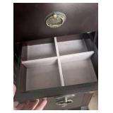 Traditional Mahogany Jewelry Armoire with Mirror