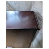 Decorative Wooden Jewelry Box with Painted Glass Panels