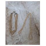 Classic Double Strand Pearl Necklace