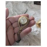 Victorian Era Jewelry Collection - Pocket Watches and Cameo Brooch