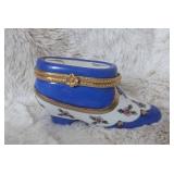 Limoges Porcelain Shoe Trinket Box