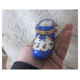 Limoges Porcelain Shoe Trinket Box