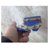 Limoges Porcelain Shoe Trinket Box