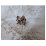 Decorative Enamel Bulldog Trinket Box