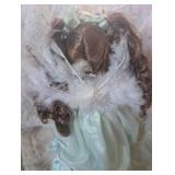 Victorian Style Porcelain Doll with Daisy Crown