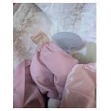 Porcelain Fairy Doll in Pink Dress with Butterfly Wings