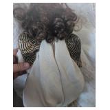 Angel Wing Porcelain Doll Collection + Stands - 3 ct