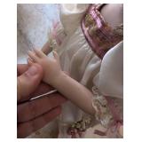 Angel Wing Porcelain Doll Collection + Stands - 3 ct