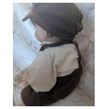 Collectible Porcelain Doll in Newsboy Outfit