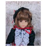 Traditional Scottish Tartan Porcelain Doll