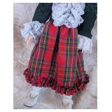 Traditional Scottish Tartan Porcelain Doll