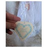Bridal Collection Porcelain Doll in White Lace Wedding Dress