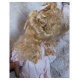 Seymour Mann Collectors Guild Porcelain Doll in Pink Lace