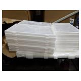 Pinkpum 15 Pack X-Large Shoe Storage Boxes Fit US Size 11, Shoe Organizer for Closet Clear Plastic Stackable Shoe Dispaly Case Holder Bins, Sneaker Storage for Sneakerheads White for Home and Family