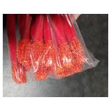 Zhengmy 16 Pcs 25 Inches Christmas Velvet Garland Ties Christmas Decorative Twist Ties for Banister Reusable and Flexible Twist for Xmas Home Decorations Holiday Craft Wrapping(Red)