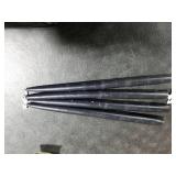 Kunstindustrien Taper Candles Set of 4, 13.8 Made in Denmark, Long Burning Candles 15h, Unscented & Smokeless Candlesticks Elegant Tall Candles for Weddings, Dinners & Home Decor (Black)