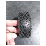 Vgoohobby OD 88mm/3.4612mm Hex Wheel Rims Rubber Tires with Sponge Replacement for 1/10 RC Off-Road Buggy Car,Black