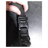 Tactical Dog Collar, Adjustable Military Training Nylon Dog Collar with Control Handle and Heavy Quick-Release Metal Buckle for Small Medium Large Dogs, Black L