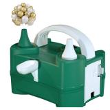 Beeyaky Balloon Pump Valentines Day Decor - Electric Balloon Pump for Party Decorations, Portable Dual Nozzle Balloon Inflator for Balloon Arch Kit