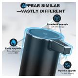 2 Pack Automatic Soap Dispenser: 13.52oz/400ml Wall Touchless Liquid - 4-Level Adjustable Modern Electric Hand Soap Dispenser - Kitchen Bathroom Kids Family Black