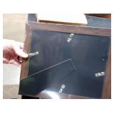 DECANIT 8x10 Picture Frames Rustic Distressed Brown Wood Pattern High Definition Glass for Table Top Display and Wall Mounting Photo Frame Pack of 2