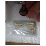 AQKKNY 5 Pack Matt Bronze Solid Brass Kitchen Cabinet Knobs,Drawer Pulls, 1.18 Inch 30mm Diameter, Modern Furniture Handles for Cupboard Wardrobe(Antique)